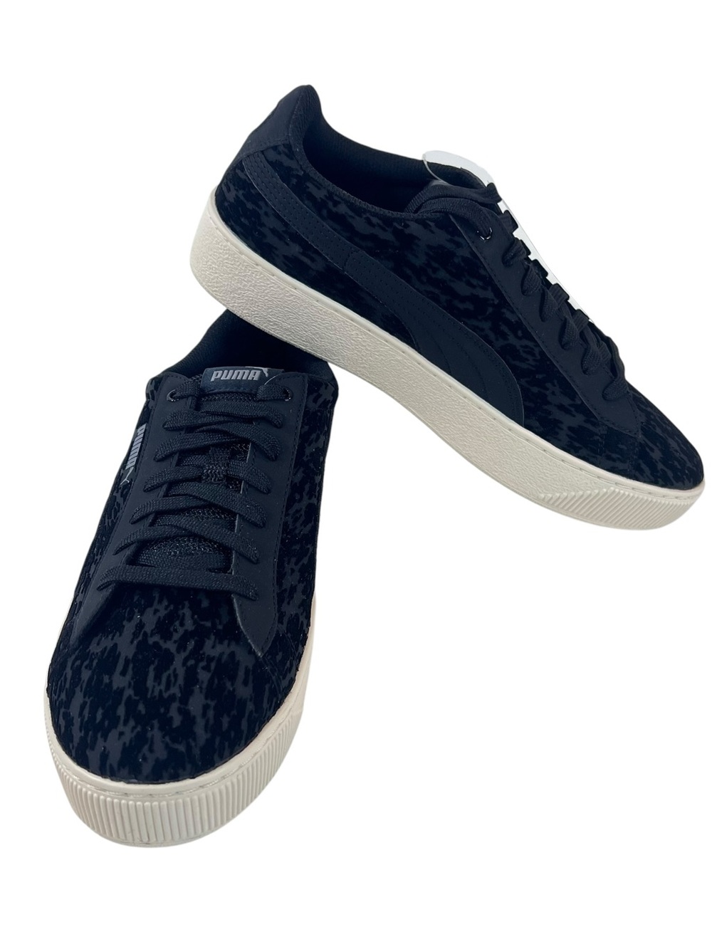 Puma Vikky Platform Sneakers Tennis Shoes Womens New Black